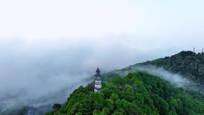 重庆南岸区南山文峰塔航拍