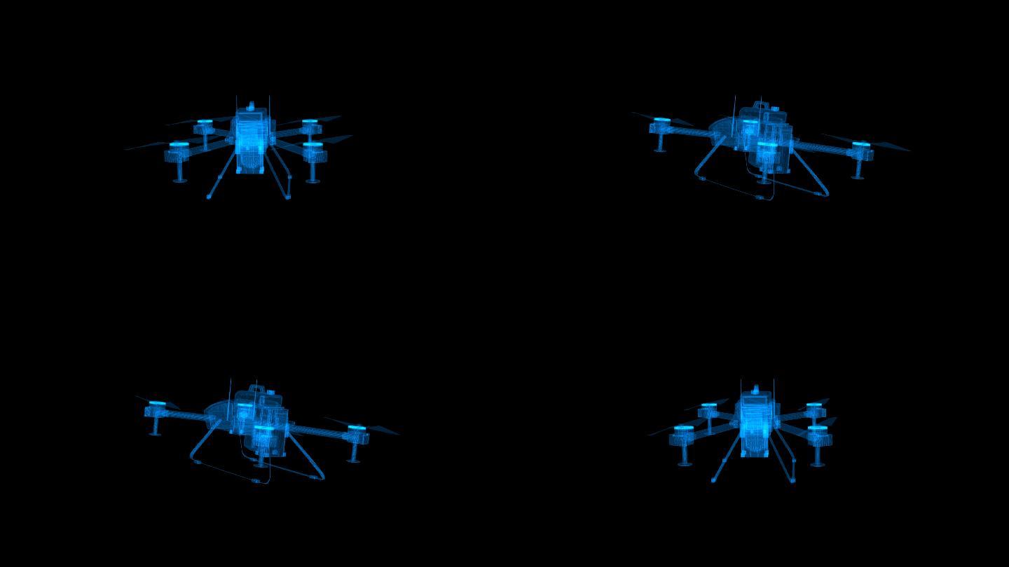 4K光影无人机展示通道循环