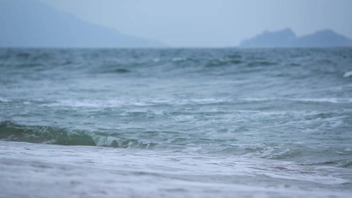 海浪浪花沙滩海滩海岸 海水潮水退潮涨潮
