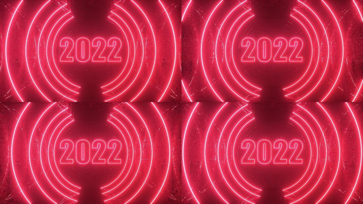 红光隧道可循环动画背景