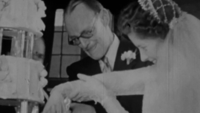 40年代西方欧洲西式婚礼结婚仪式