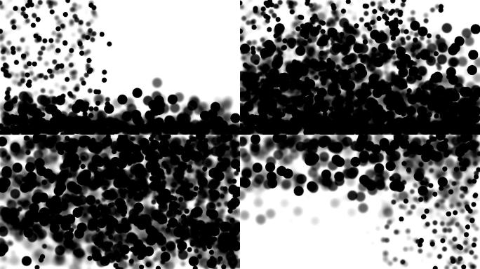 黑色斑点闪烁动画背景舞台卡通MG流动运动