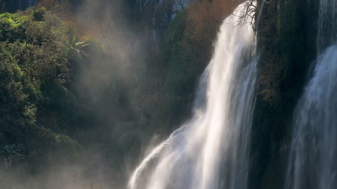 瀑布地标性景点瀑布河流旅游景区世界著名景