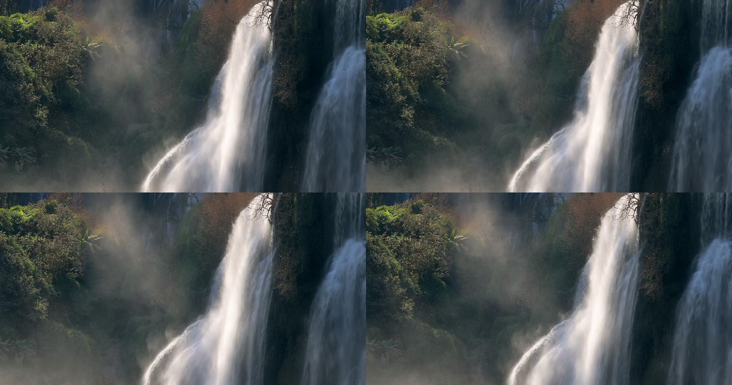 瀑布地标性景点瀑布河流旅游景区世界著名景