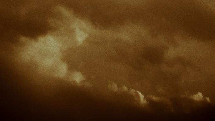 【HD天空】昏黄卷云极端沙尘天气黄沙漫天