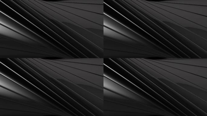 黑色光泽和银色条纹抽象运动背景