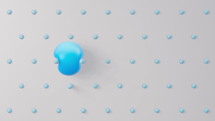 蓝色球体蓝色球体移动动画特效可爱
