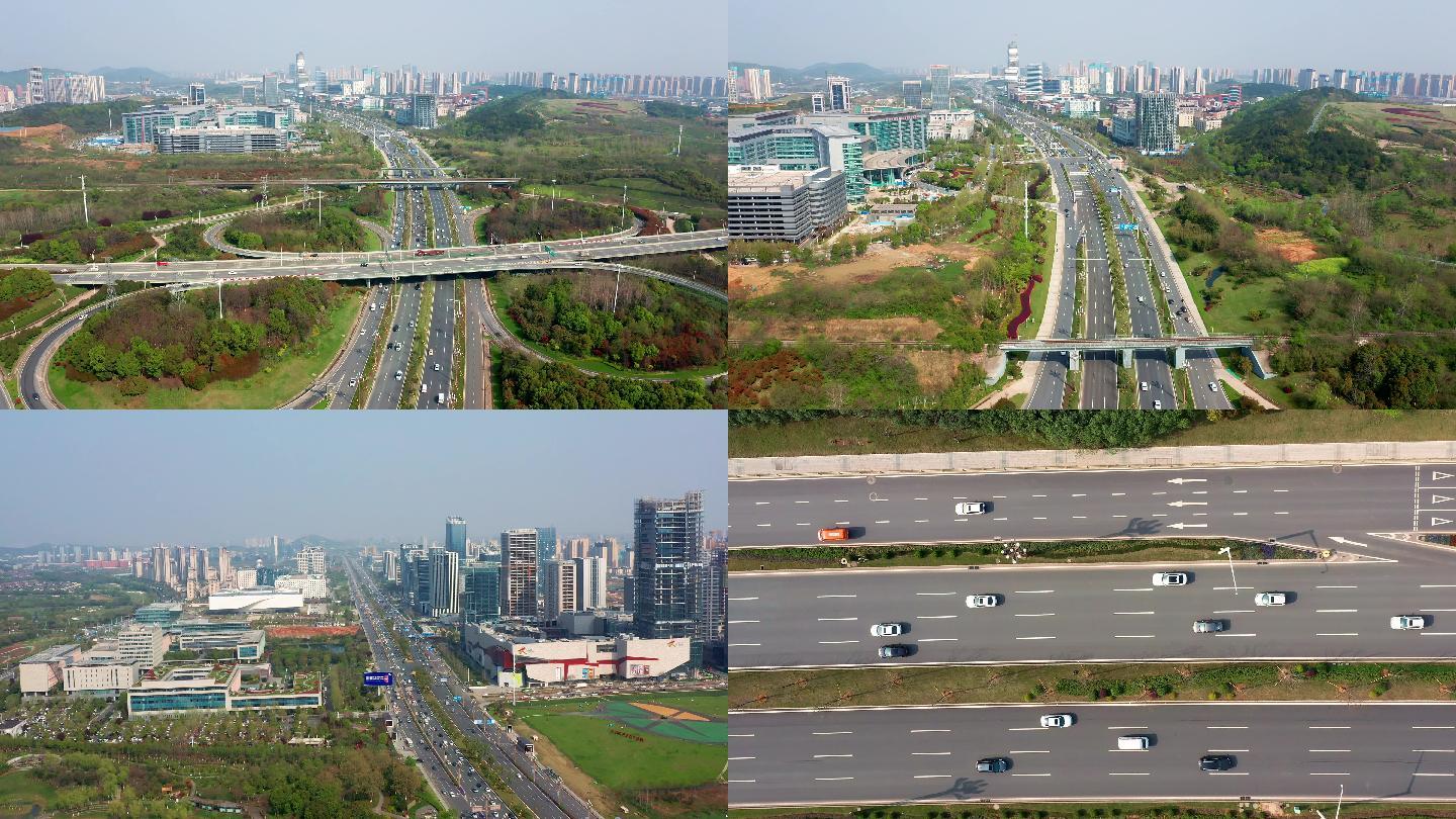 武汉光谷高新大道车流城市发展