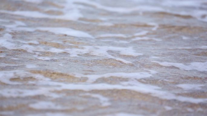 海浪拍打 海水潮水 海面海岸沙滩