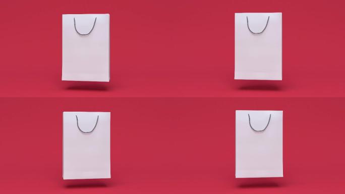 空白纸袋3d渲染特效动画合成元素礼品