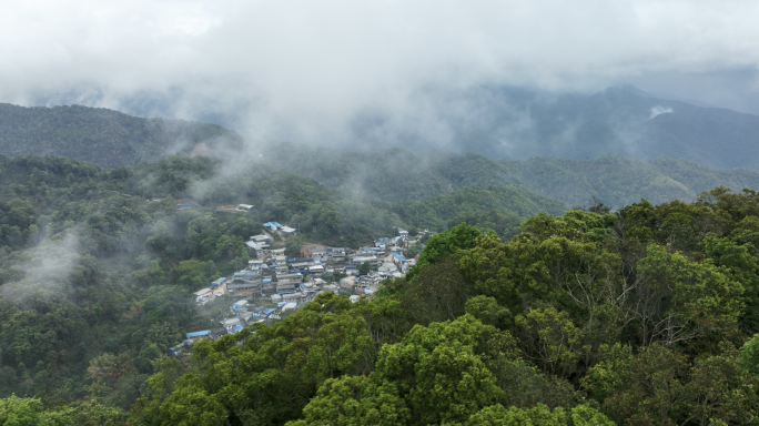 【5K】勐腊易武麻黑村，古茶山、村寨航拍