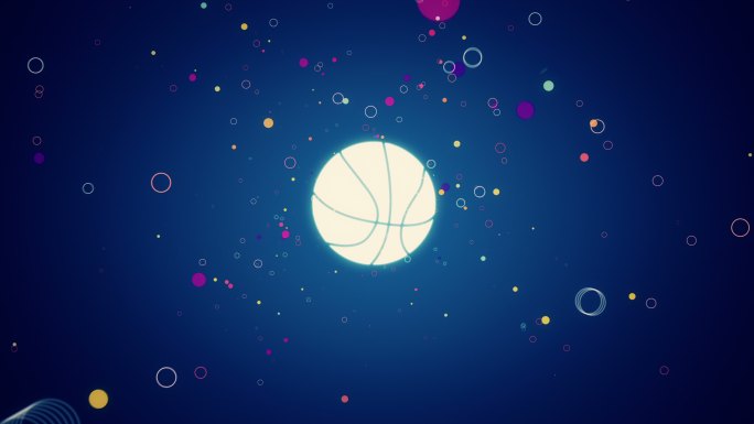 篮球图形动画特效视频