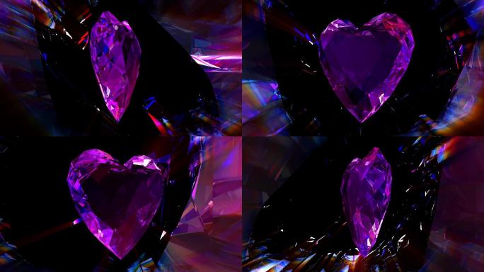 心脏抽象现代背景心形钻石爱情幸福美满