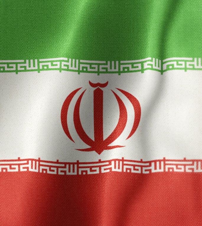 伊朗国旗视频素材竖屏竖版