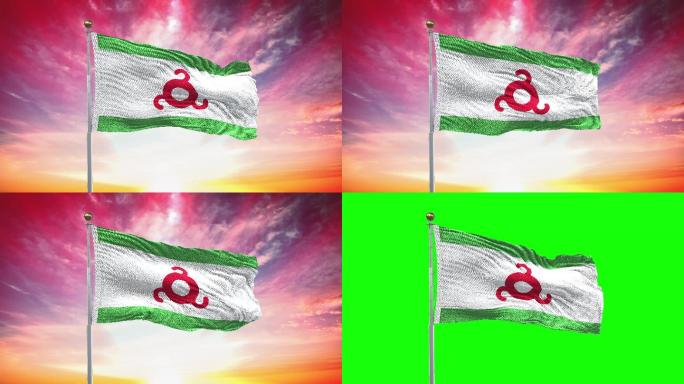 印古什旗帜特效视频
