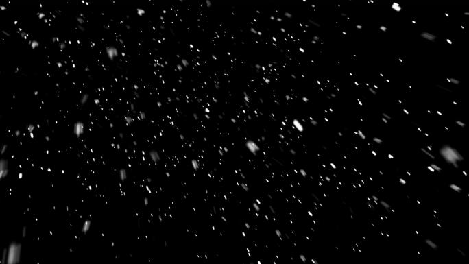 降雪合成素材元素透明通道大雪纷飞
