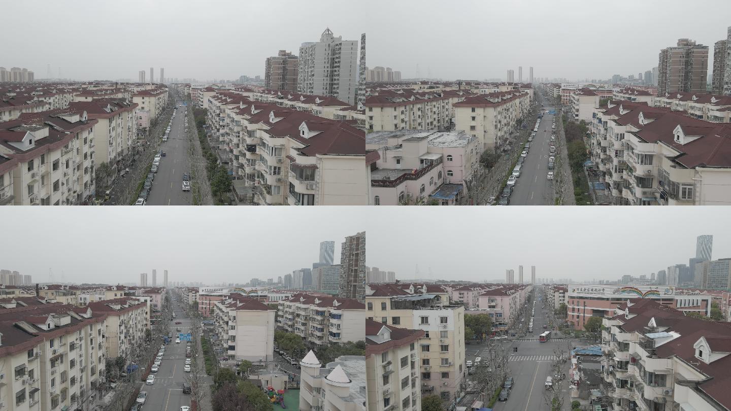 上海疫情空旷街道闵行区log原素材