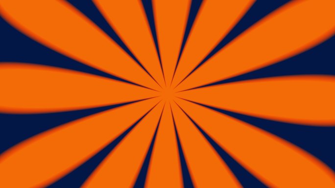 蓝色和橙色动画中的卡通速度线背景