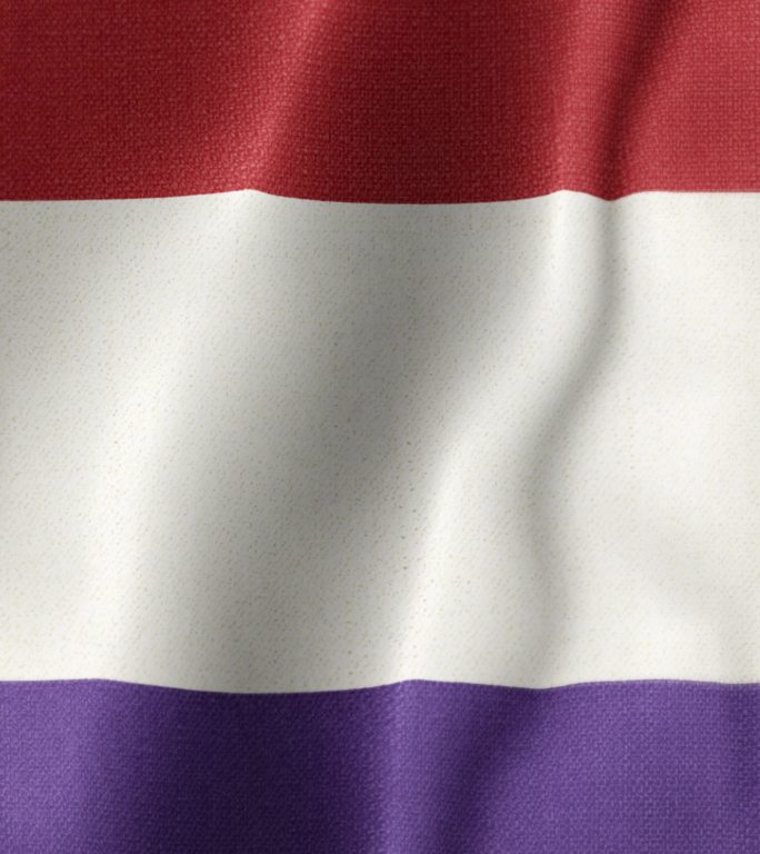 荷兰国旗动画丝绸缎风吹动吹拂迎风招展