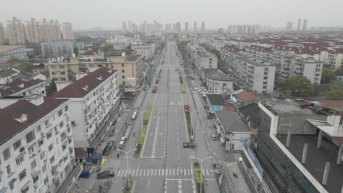 上海疫情空旷街道闵行区log原素材