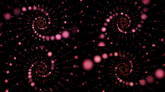 抽象螺旋运动背景流光粒子唯美飘动光斑