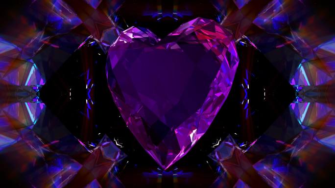 心形抽象现代背景动态大屏LED钻石爱心