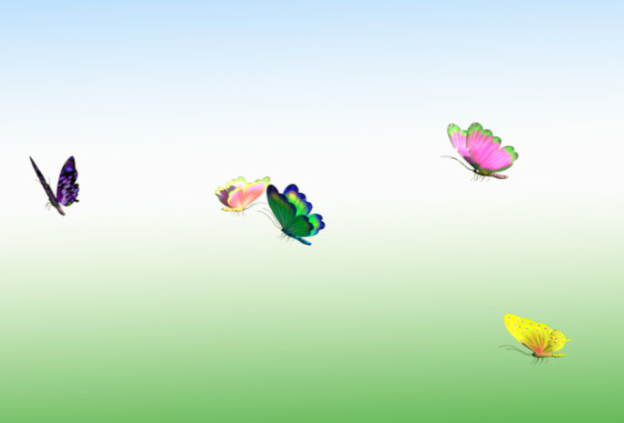 高清8款盘旋飞舞的蝴蝶动画视频素材下载