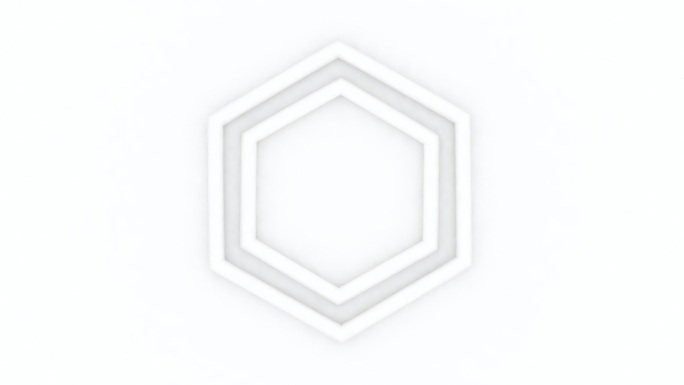 多边形圆圈旋转白色图案六角形篮圈