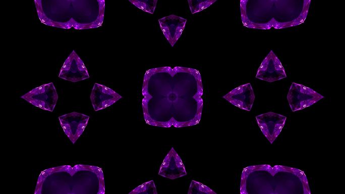 抽象紫色形状动画