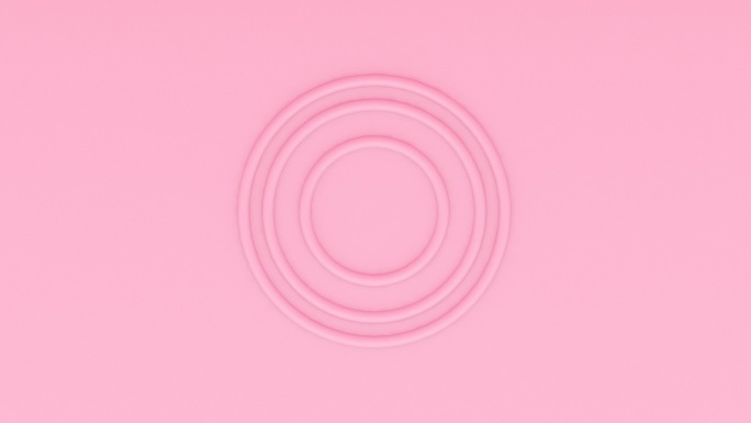 抽象几何形状动画粉色瓶盖儿化妆品