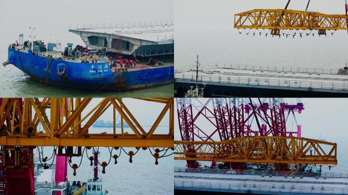 码头港口 航船 起重机 吊车工业