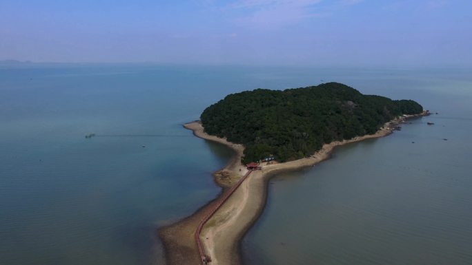 航拍海陵岛红树林景区