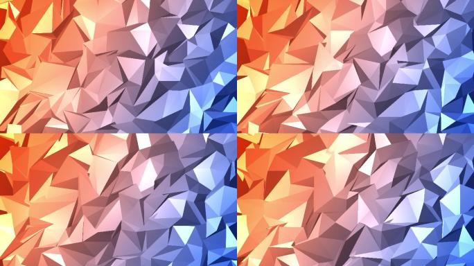 三角形抽象软背景特效动画合成元素光效