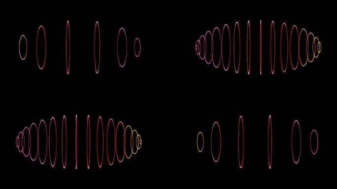 抽象背景无限循环圆圈螺旋状