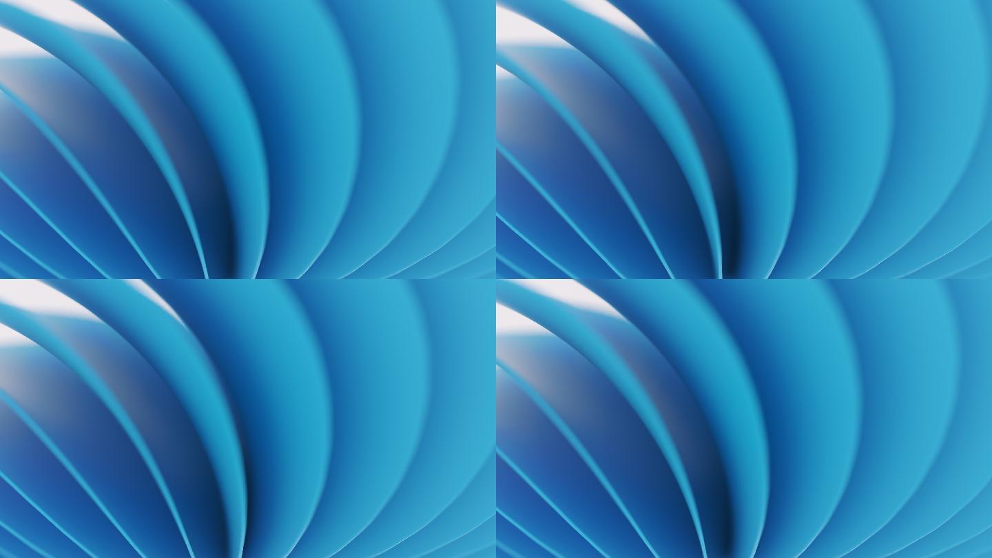 蓝色扭曲形状背景光影奢华高雅意境艺术抽象