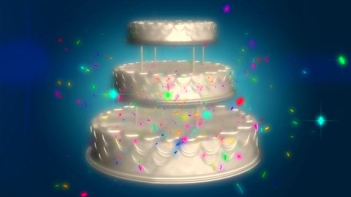 蛋糕的抽象背景蛋糕粒子庆祝