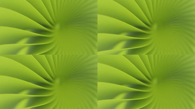 绿色背景螺旋旋转简洁简约极简风格