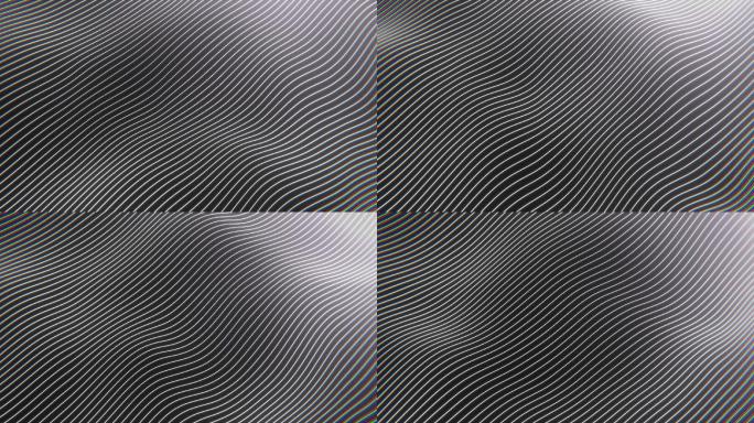 三维渲染条纹背景特效视频