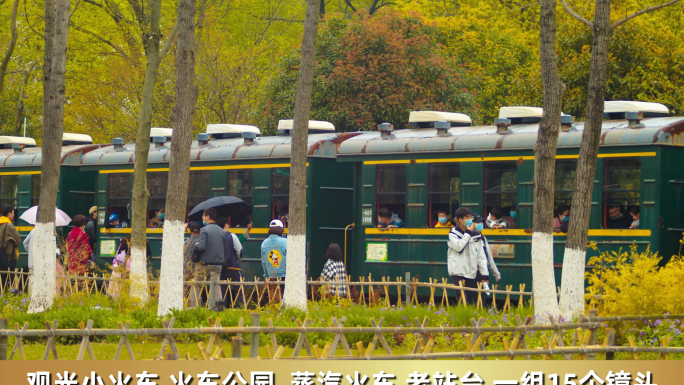 观光小火车火车公园杭州白塔公园旅游火车