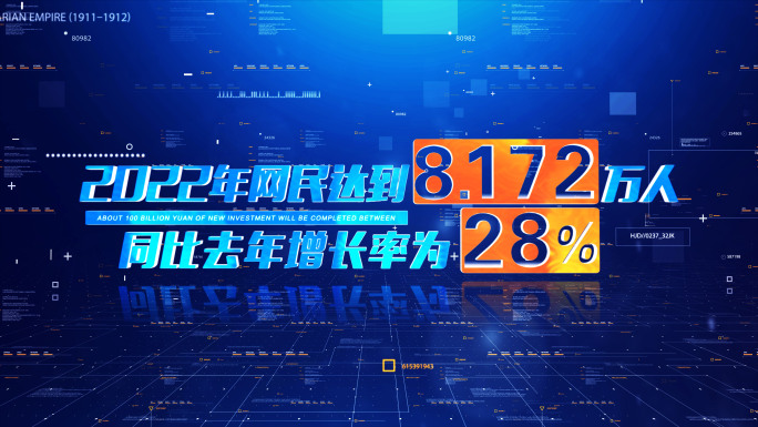 【无插件】科技数据图表AE模板