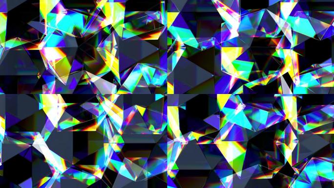 抽象背景焦散钻石宝石玻璃反射