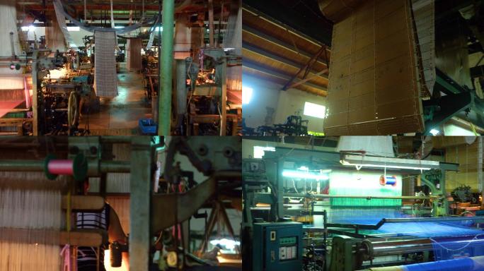 工厂纺织厂 轻工业 自动化 机器生产