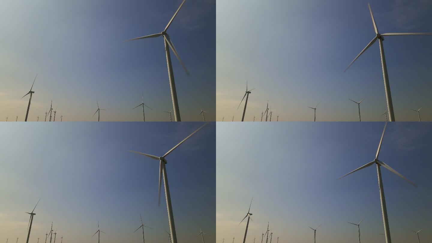 风力发电技术特效动画合成元素光效