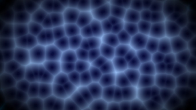 显微镜下的蓝色细胞