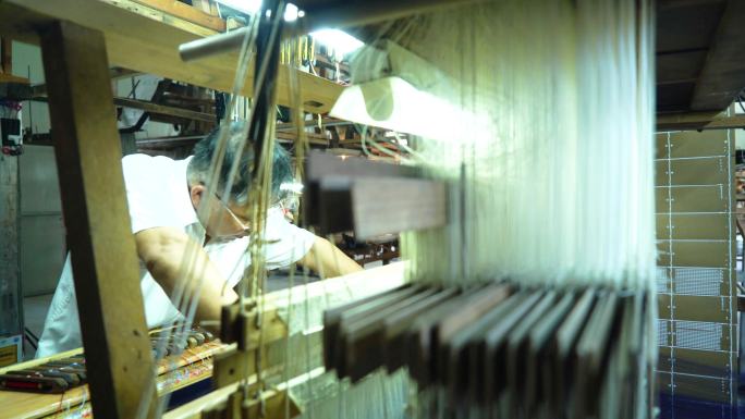 布料 传承纺织 纺织机 传统文化丝绸