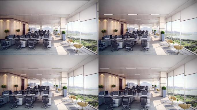 办公室 3D 三维镜头 视频素材