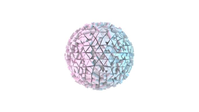 彩色球体球体运动路径球形动态旋转球体