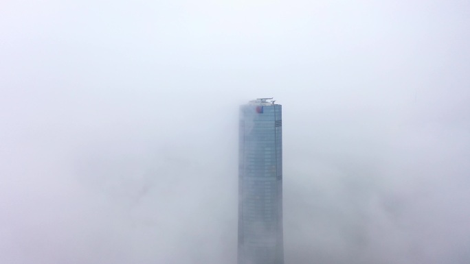 珠海平流雾/横琴十字门珠海中心航拍4K