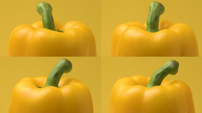 黄甜椒食材农业种植新鲜绿色有机