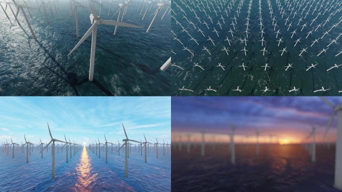 4K海上新能源风力发电供电